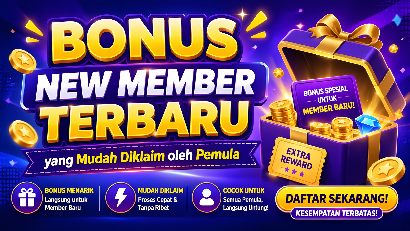 Situs Slot Bonus New Member dengan Fitur Lengkap dan Stabil